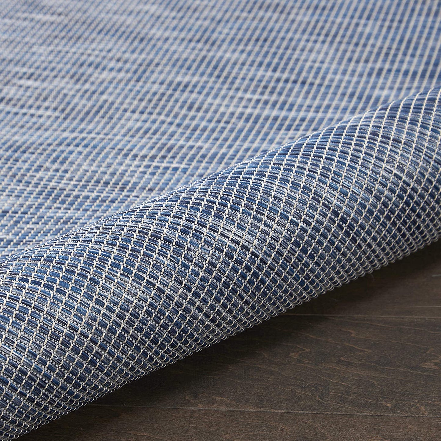 Positano Flat-Weave Indoor/Outdoor Navy Blue Area Rug