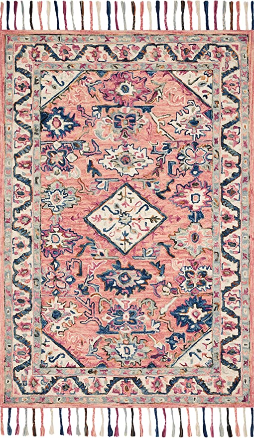 Loloi II Elka Collection ELK-02 Ivory / Multi, Transitional 7'-9" x 9'-9" Area Rug