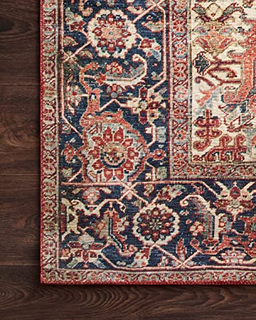 Loloi II Layla Collection LAY-02 Spice / Marine, Traditional 3'-6" x 5'-6" Accent Rug