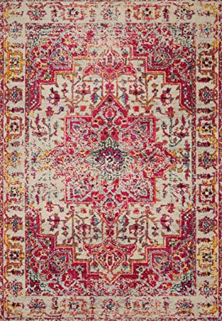 Loloi II Nadia NN-01 Ivory / Multi Transitional Area Rug 8'-0" x 11'-0"