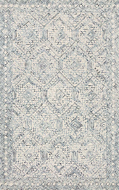 Loloi II Ziva Collection ZV-03 Bluestone, Contemporary 2'-3" x 3'-9" Accent Rug