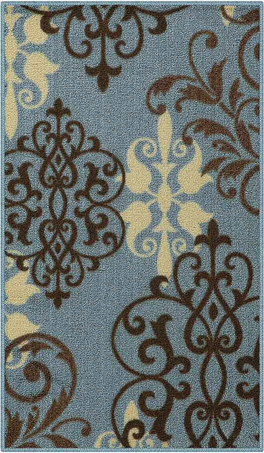 Maples Rugs Area Rug - Eleanor Non Slip Blue