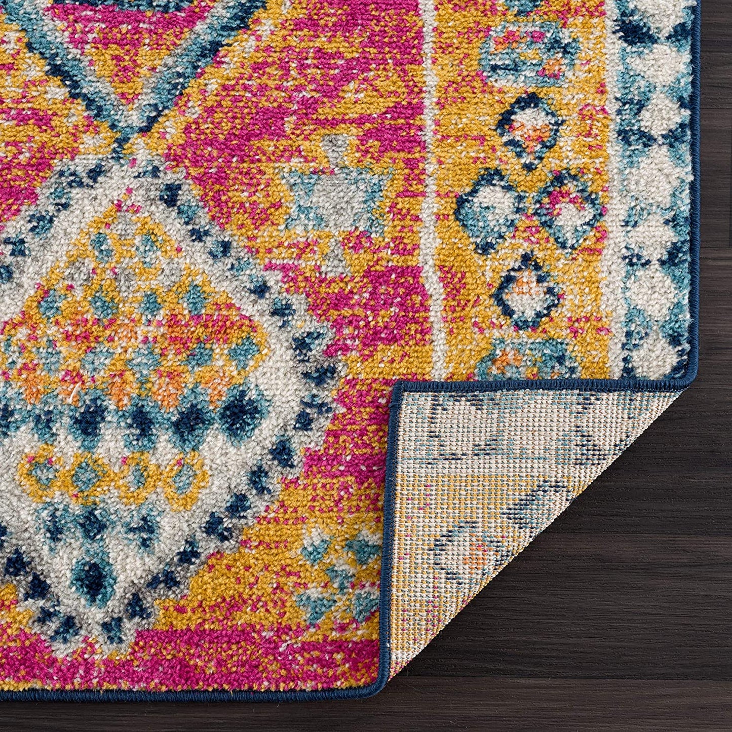 Tribal Geometric Boho Entryways and Hallways Soft Area Rug