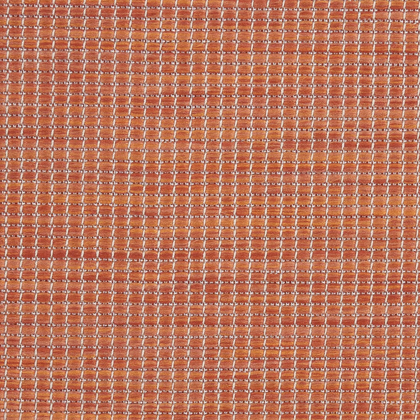 Flat-Weave Indoor/Outdoor Terracotta  Soft Area Rug