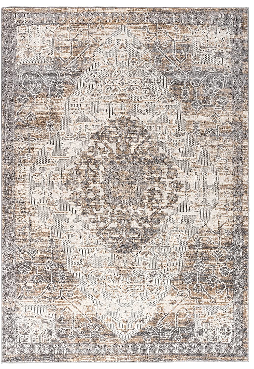 Distressed Traditional Indoor/Outdoor Area Rug