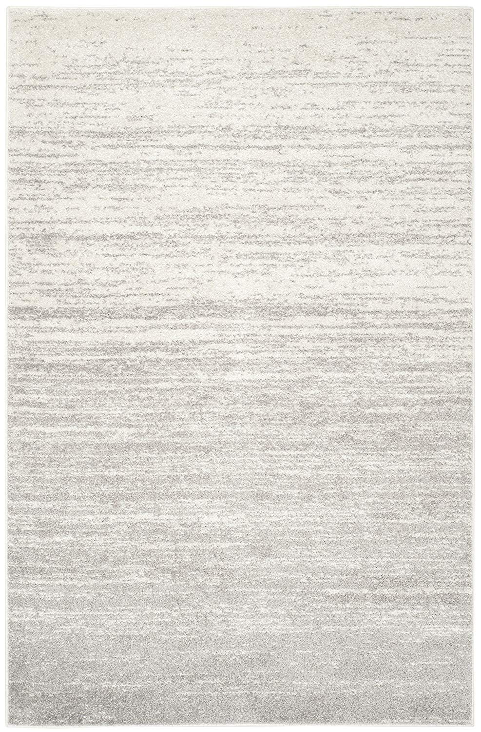 Ombre Ivory Silver Soft Area Rug