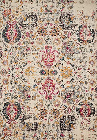 Loloi II Nadia NN-01 Ivory / Multi Transitional Area Rug 8'-0" x 11'-0"