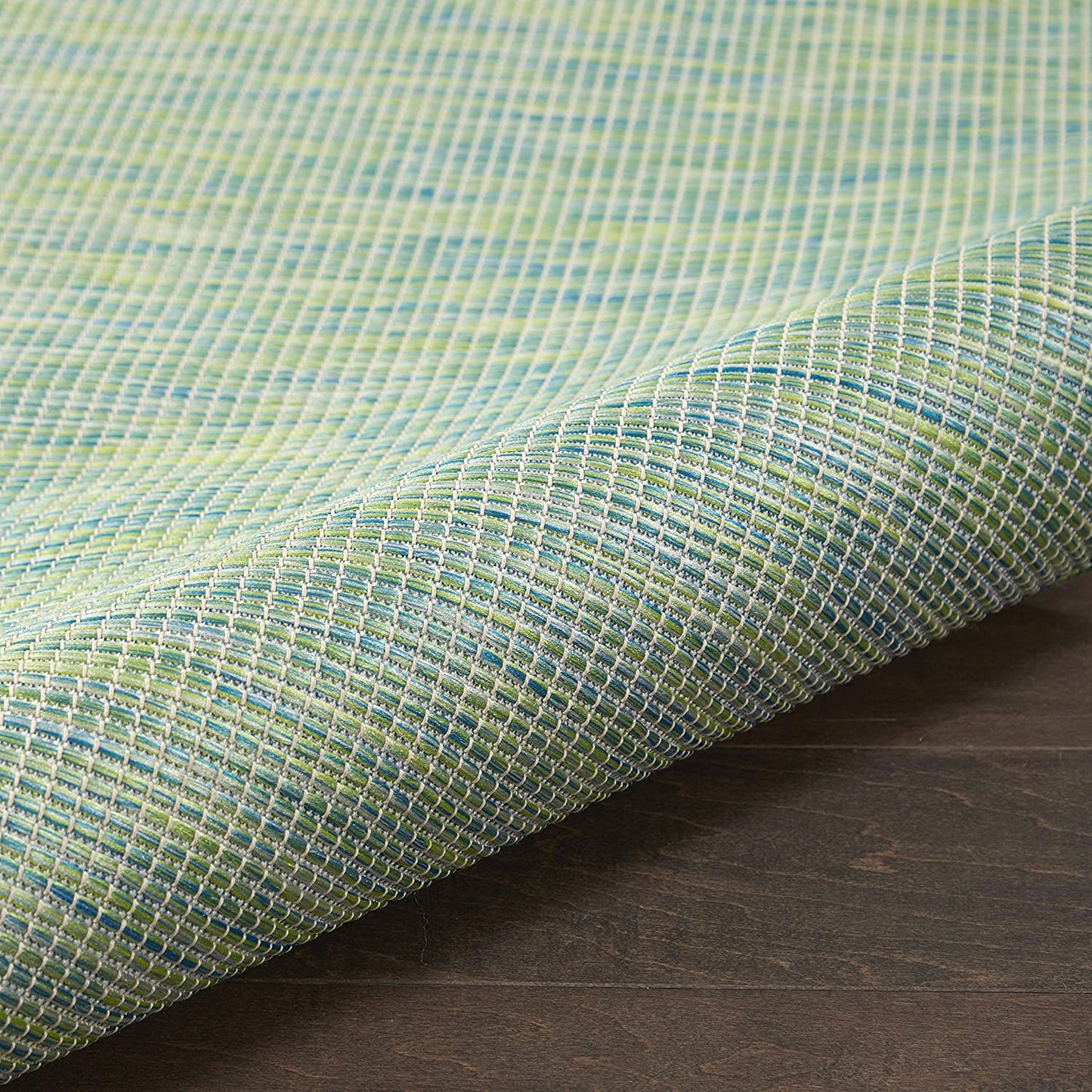 Positano Flat-Weave Indoor/Outdoor Blue/Green Area Rug
