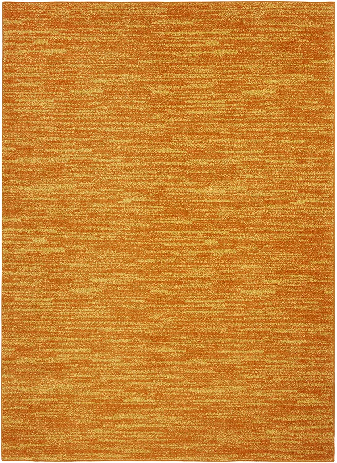 Solid Contemporary Sunburst Indoor/Outdoor Area Rug