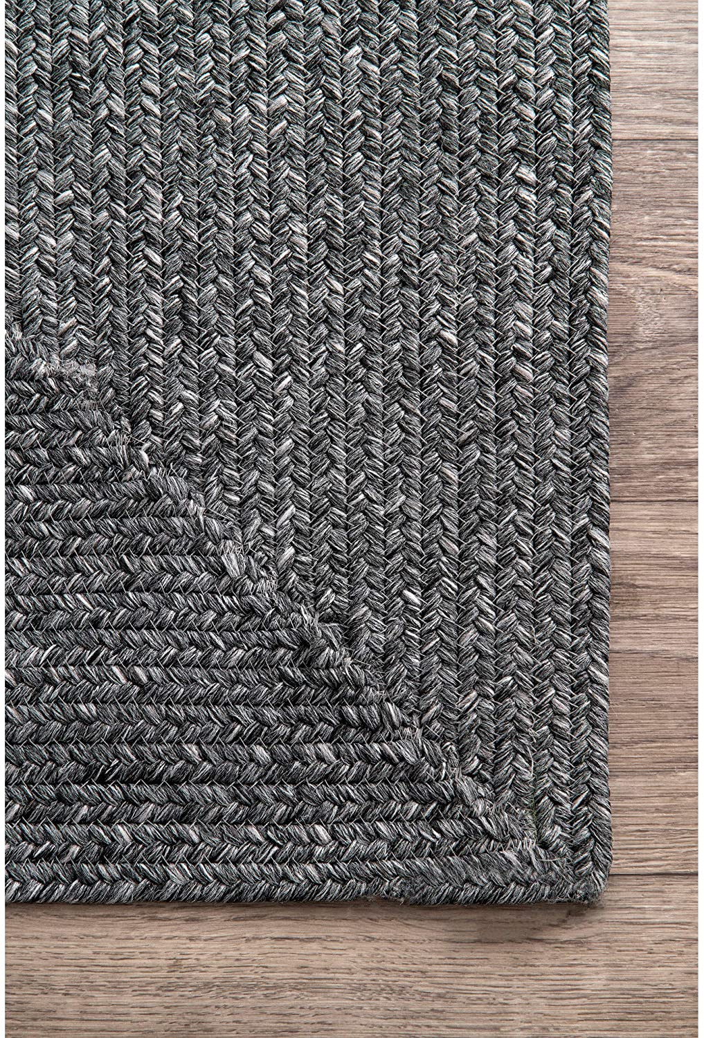 Braided Handmade Charcoal Indoor/Outdoor Soft Area Rug