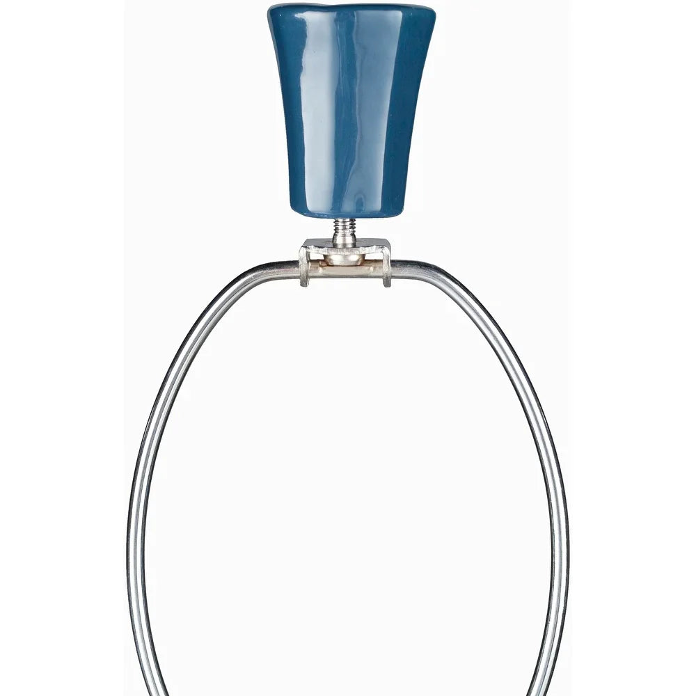 Abraham 27 in. Blue Modern Table Lamp