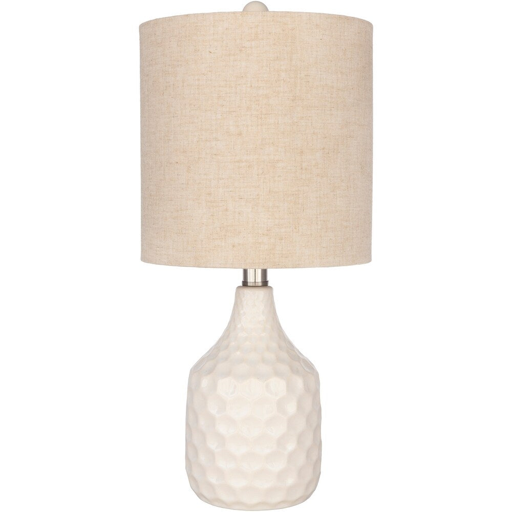 Acacio 18.5 in. Ivory Transitional Table Lamp - 18.5" H