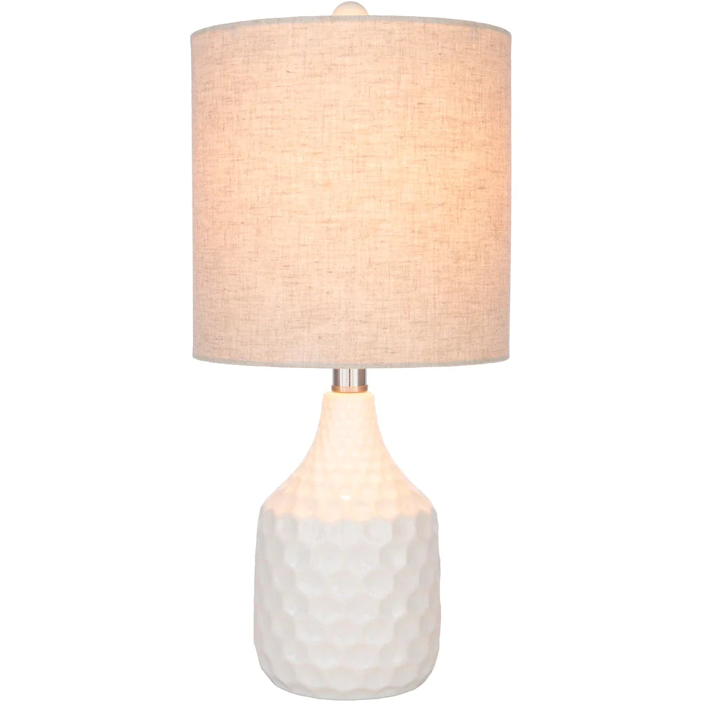 Acacio 18.5 in. Ivory Transitional Table Lamp - 18.5" H