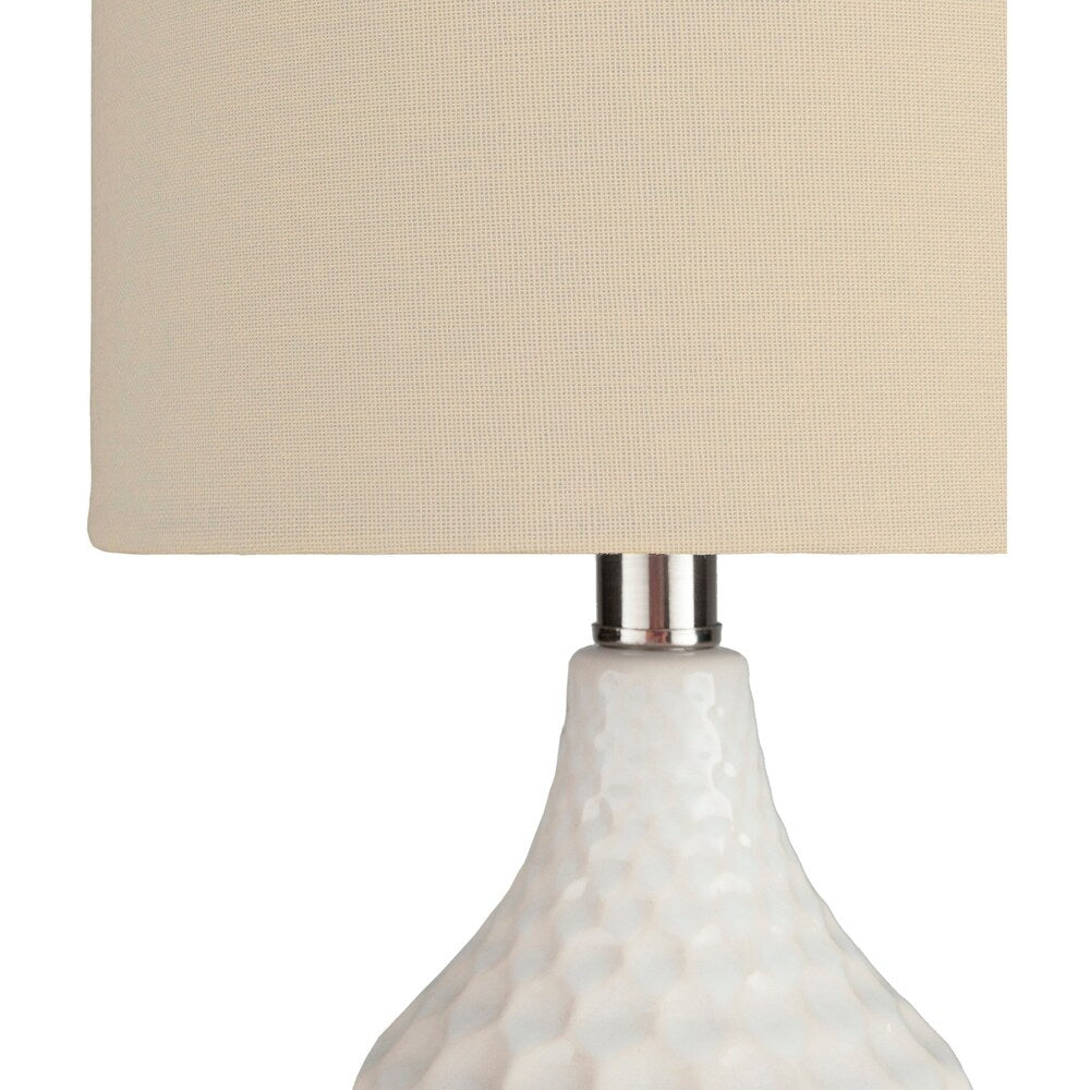 Acacio 18.5 in. Ivory Transitional Table Lamp - 18.5" H