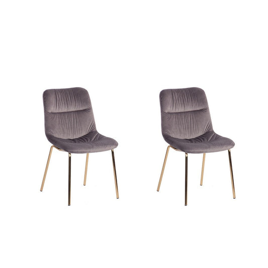 Ace Casual Furniture Wells Velvet Dining Chair (Set of 2)