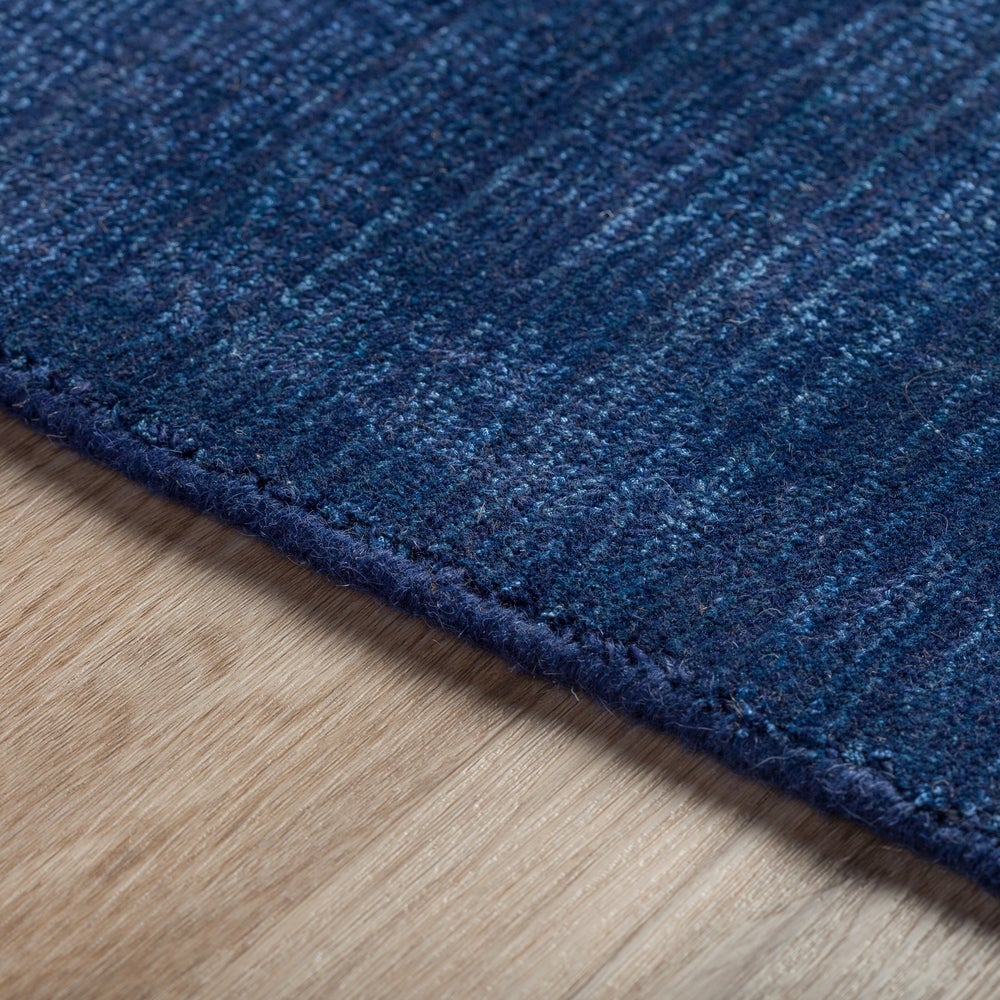 Garrett Solid Blue Area Rug