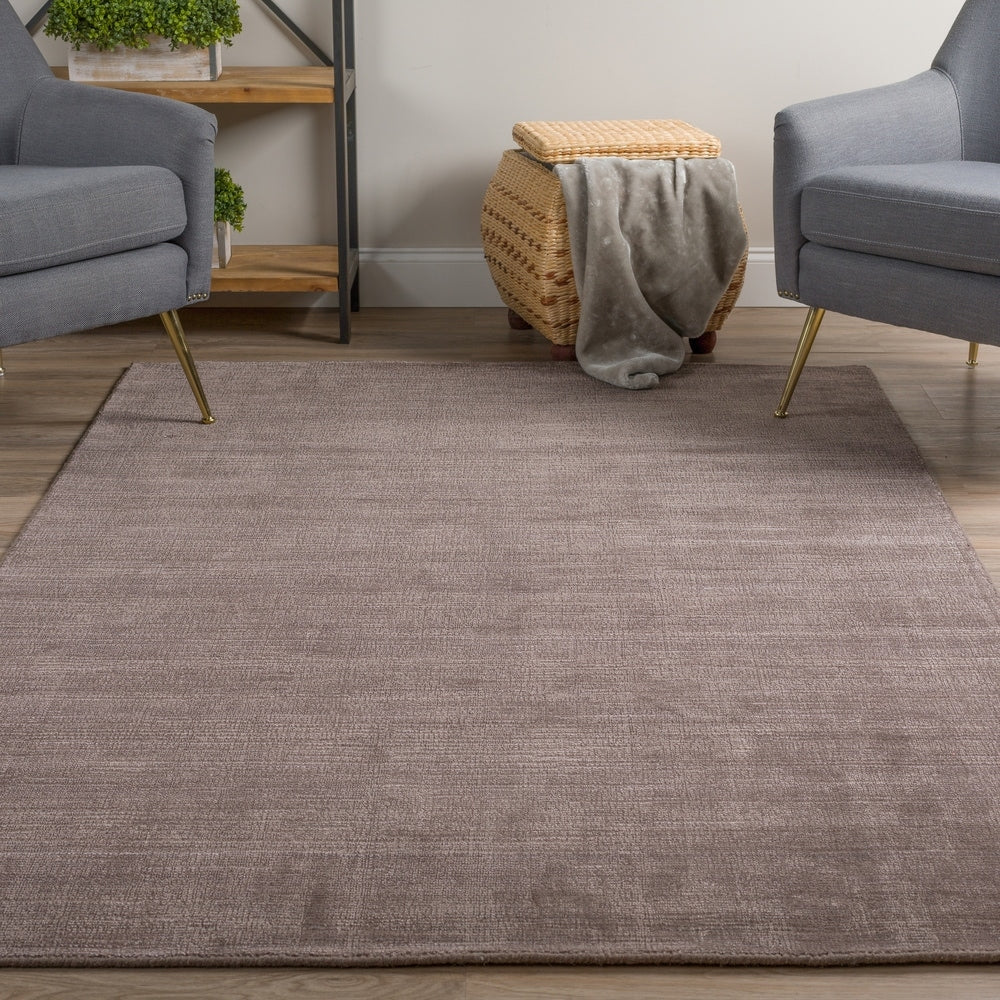 Garrett Solid Blue Area Rug