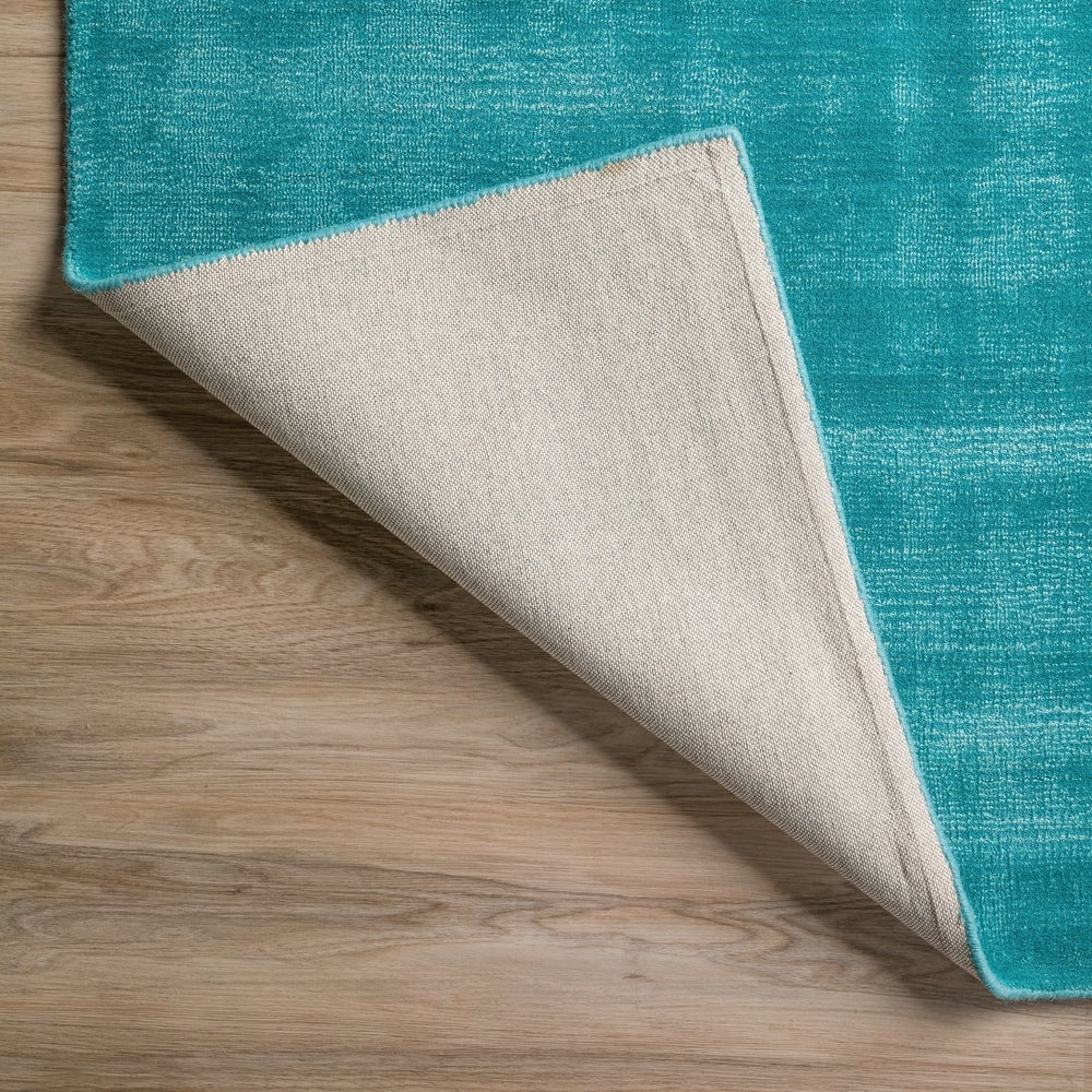 Garrett Solid Blue Area Rug