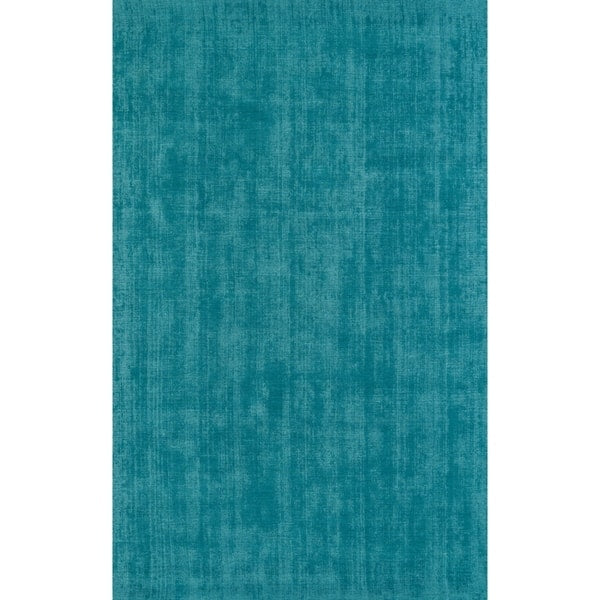 Garrett Solid Blue Area Rug