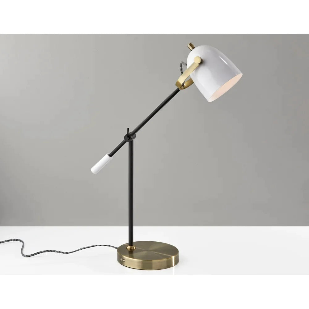 Carson Carrington Ylikainuu Antique Brass Desk Lamp