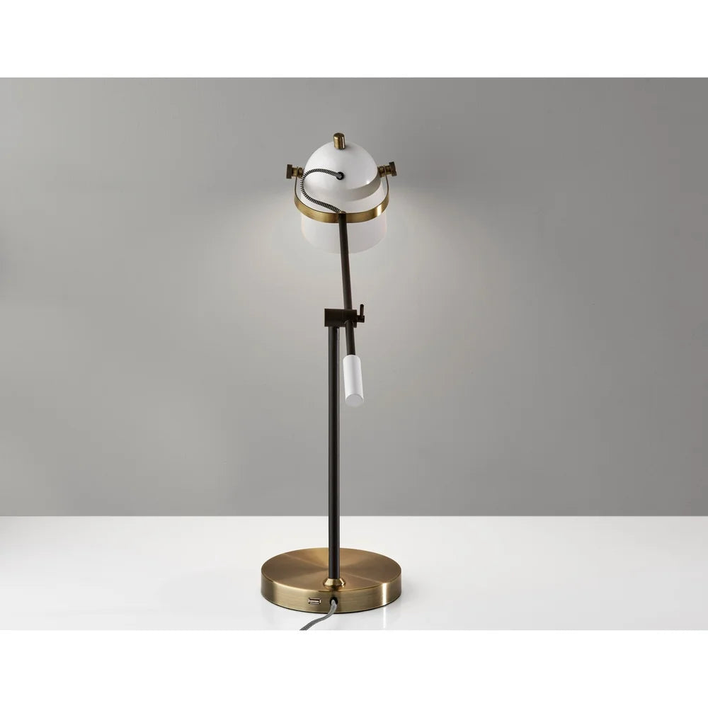 Carson Carrington Ylikainuu Antique Brass Desk Lamp