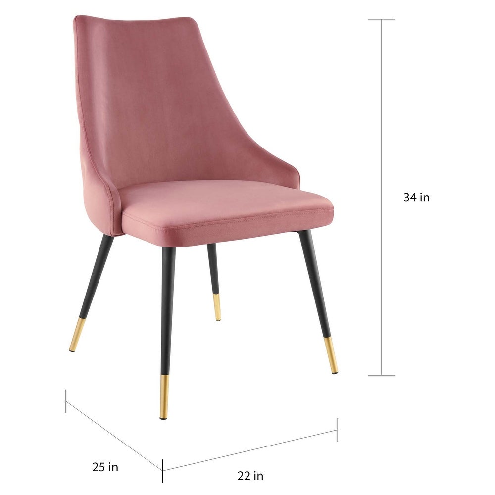 Adorn Tufted Performance Velvet Dining Side Chair - Teal