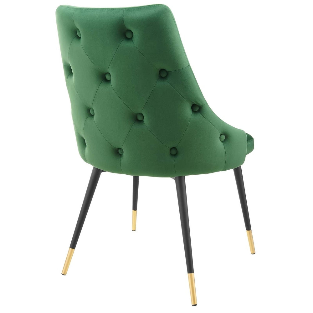 Adorn Tufted Performance Velvet Dining Side Chair - Teal