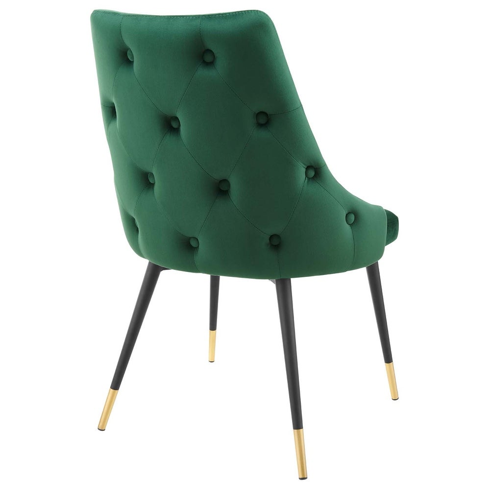 Adorn Tufted Performance Velvet Dining Side Chair - Teal