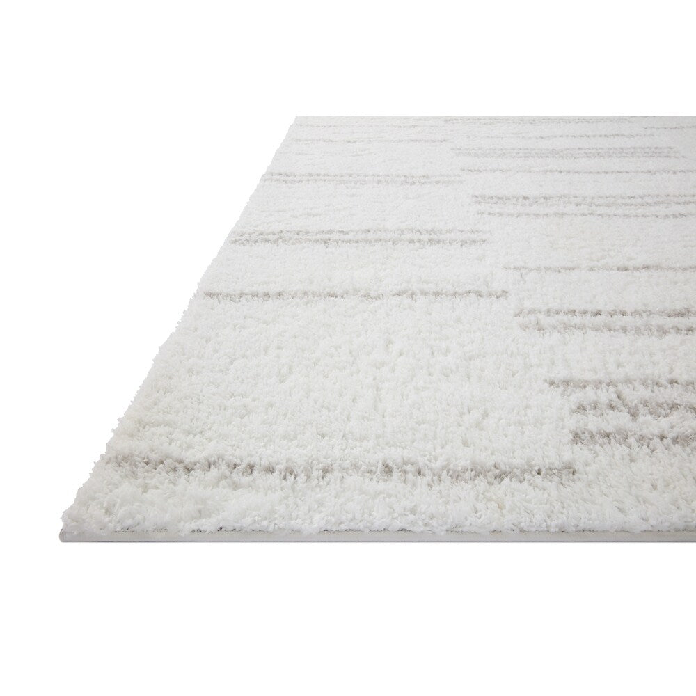 Modern Stripe Shag Soft Area Rug