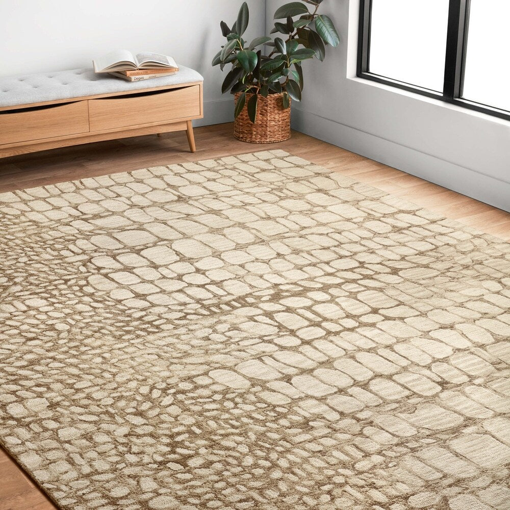 Zawadi Modern Moroccan Wool Soft Area Rug