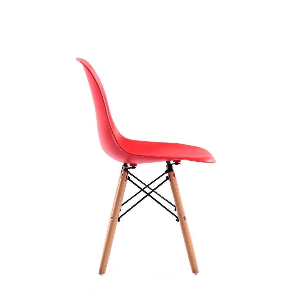 April Mid-Century Dining Chair - White