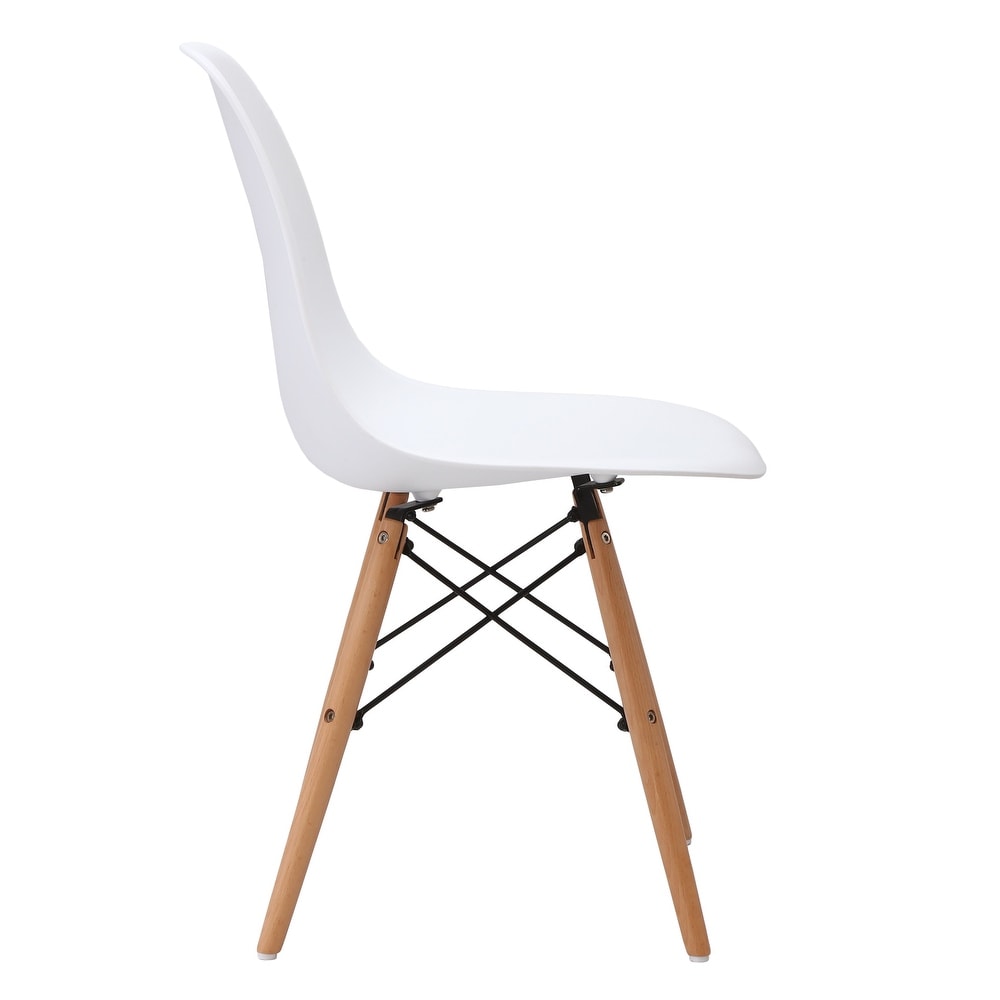 April Mid-Century Dining Chair - White