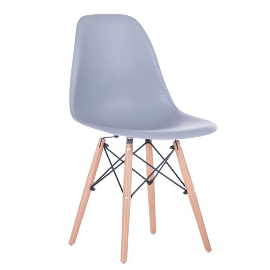 April Mid-Century Dining Chair - White
