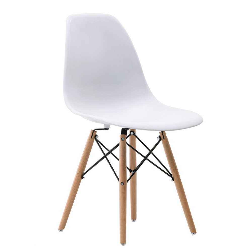 April Mid-Century Dining Chair - White
