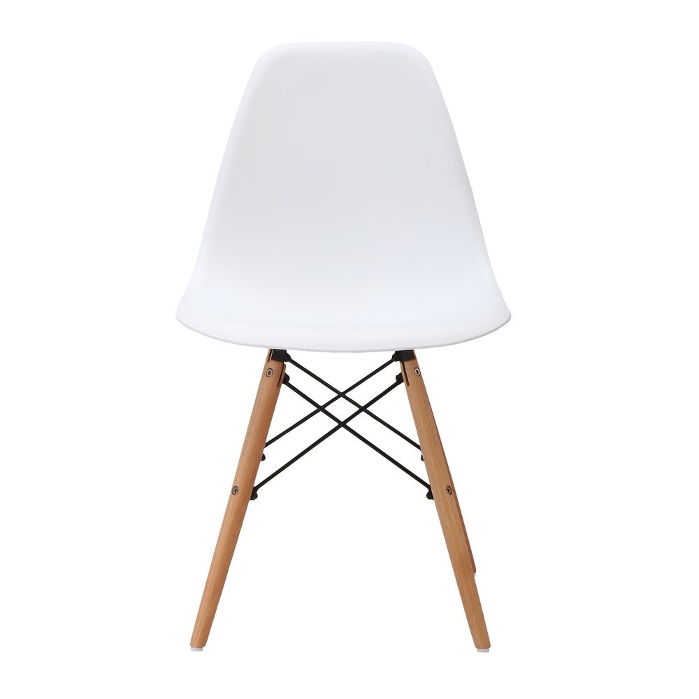 April Mid-Century Dining Chair - White