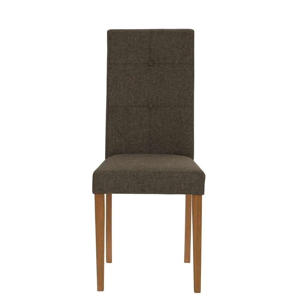 Arcade Upholstered Tufted Dining Chair, Set of 2 - 17" x 24" x 38" h