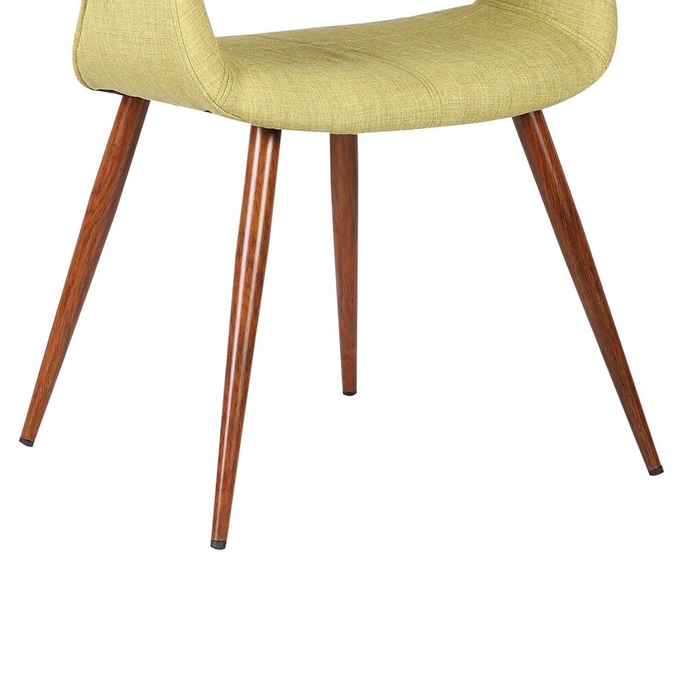 Armen Living Phoebe Walnut Wood Mid-Century Dining Chair