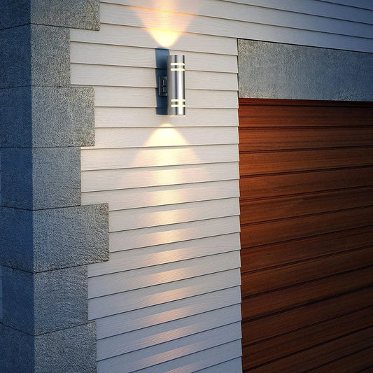 Artika V3 Modern Outdoor Porch Light Fixture, Stainless-Steel - Silver