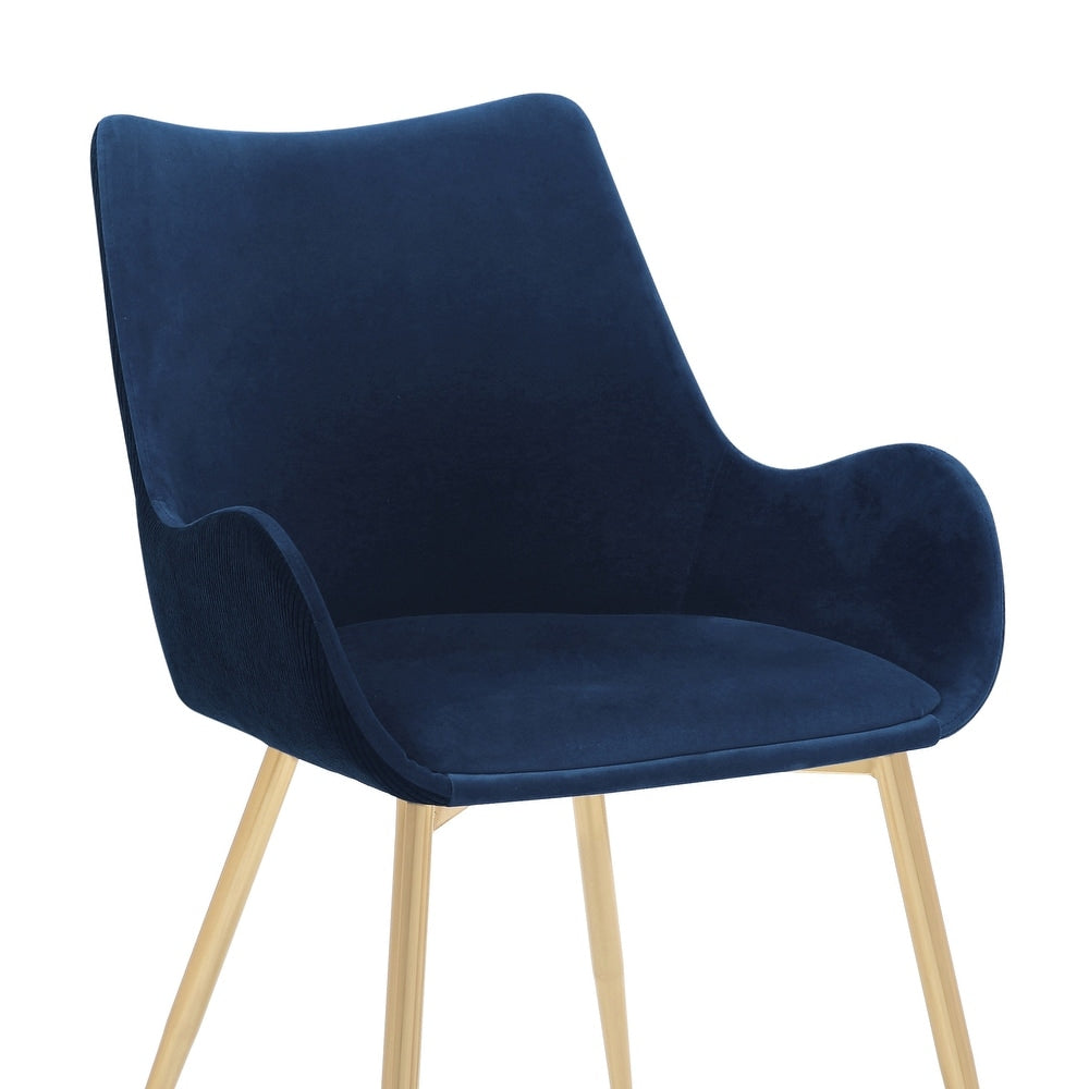 Avery Fabric Dining Room Chair with Metal Legs