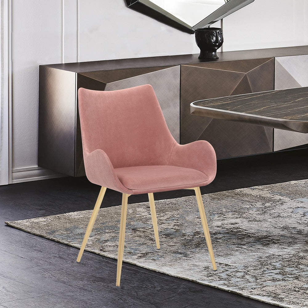 Avery Fabric Dining Room Chair with Metal Legs