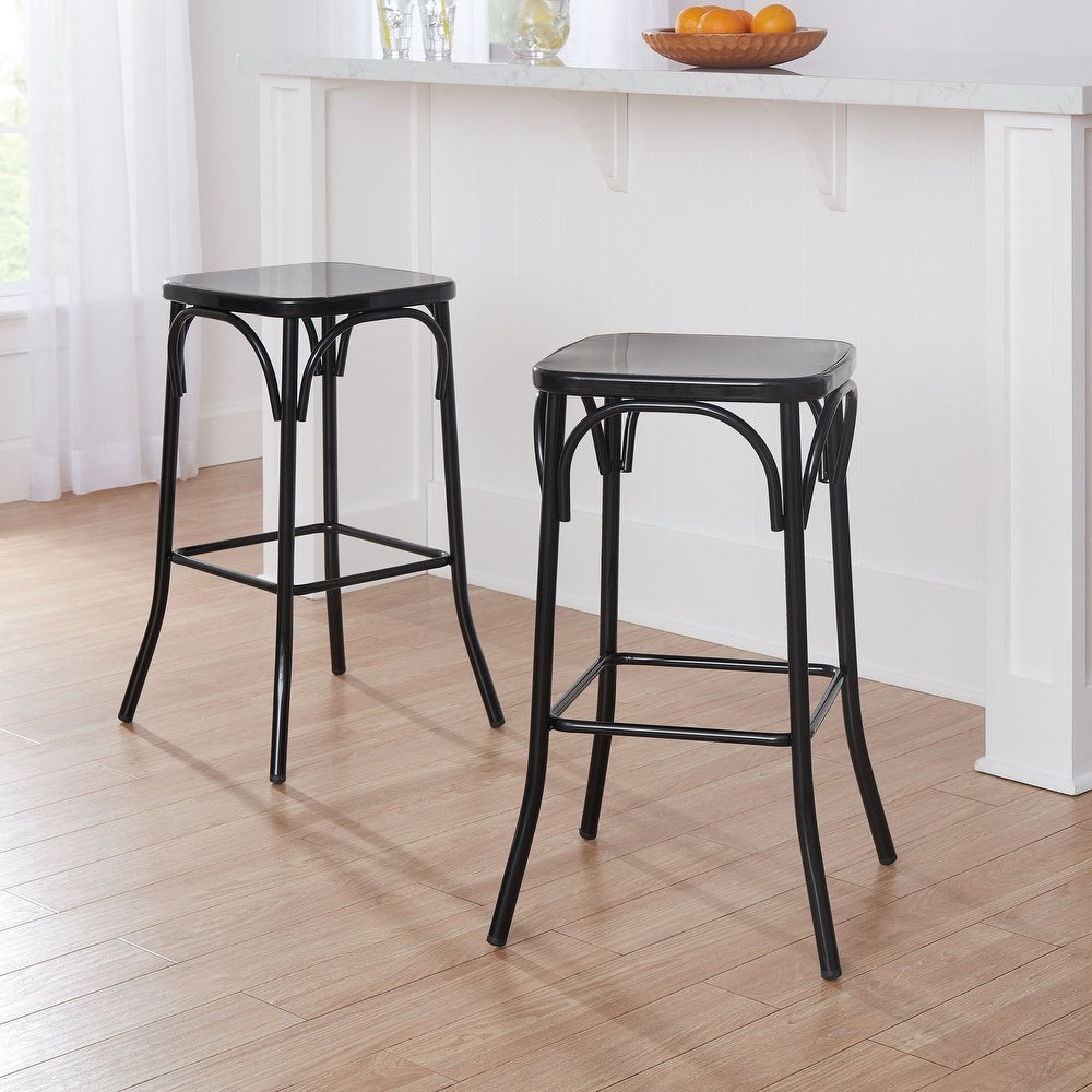 Backless Bar Stool, Multiple Colors