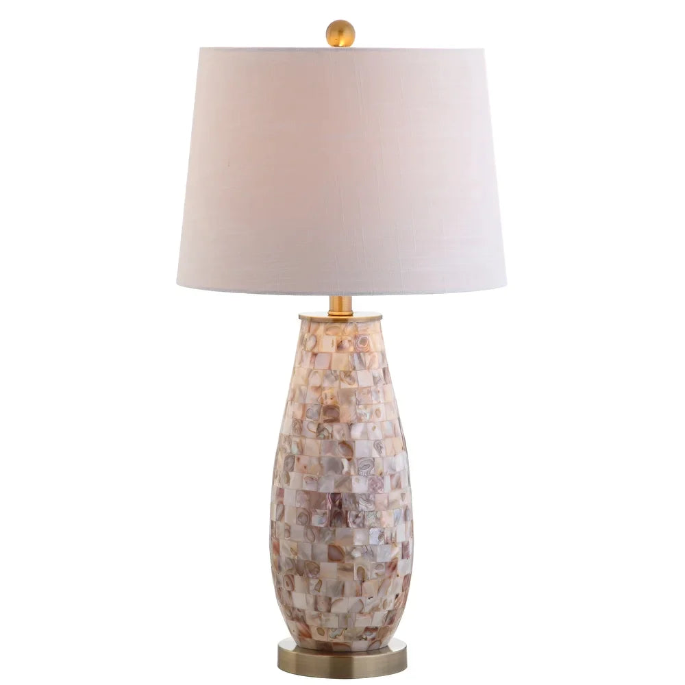 Bailey 28" Seashell LED Table Lamp, Natural