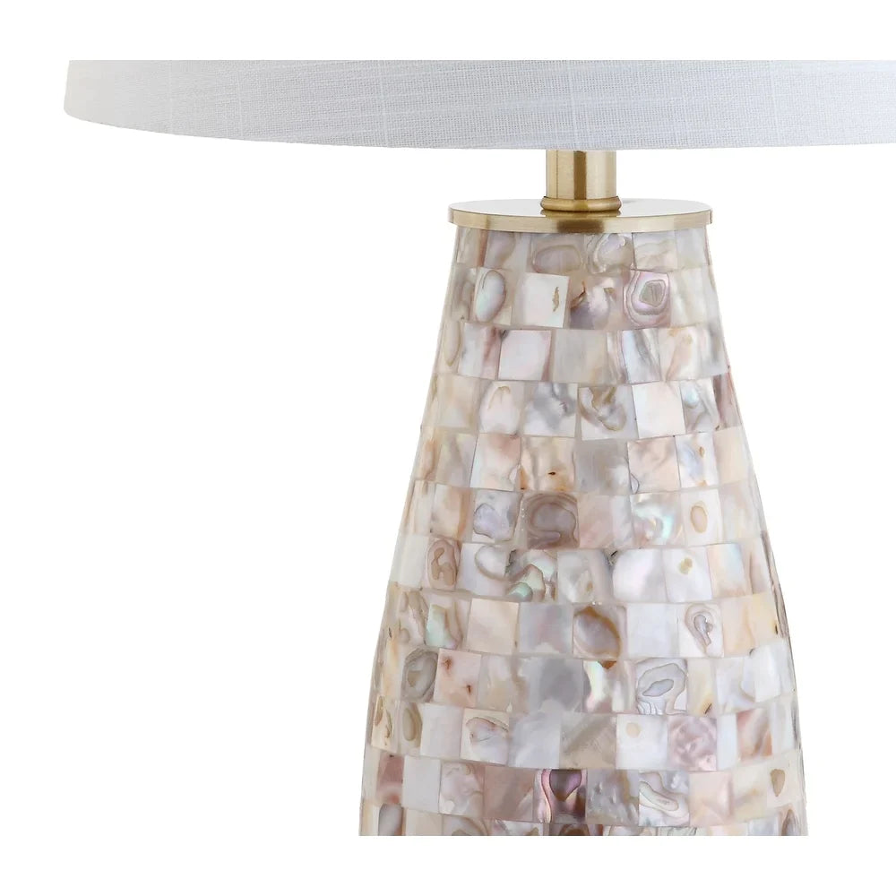 Bailey 28" Seashell LED Table Lamp, Natural