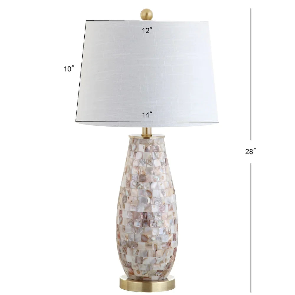 Bailey 28" Seashell LED Table Lamp, Natural