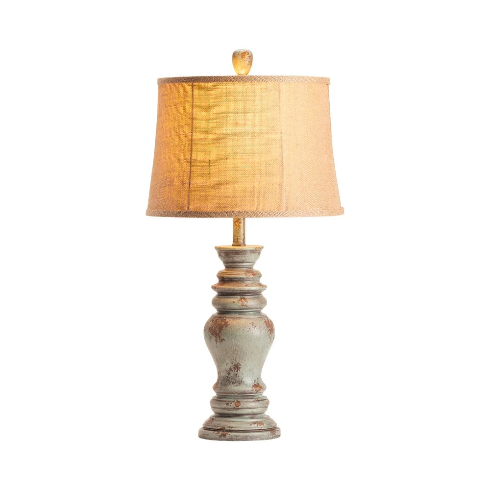 Barclay Antique Turquoise 30-inch Table Lamp - 30'' H x 15'' Rnd