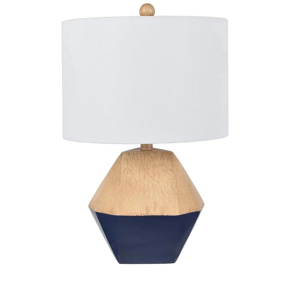 Bennington 21.25" Blue Table Lamp - 14"W x 14"D x 21"H