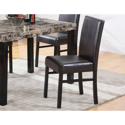 Best Master Furniture Henley Faux Leather Espresso Dining Chairs (Set of 2)