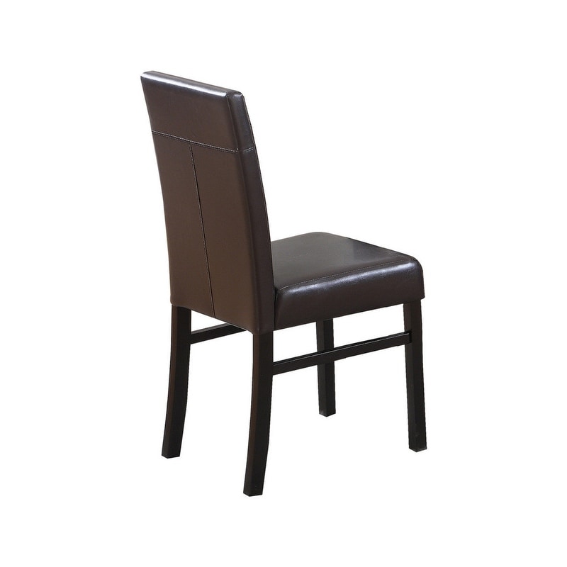 Best Master Furniture Henley Faux Leather Espresso Dining Chairs (Set of 2)