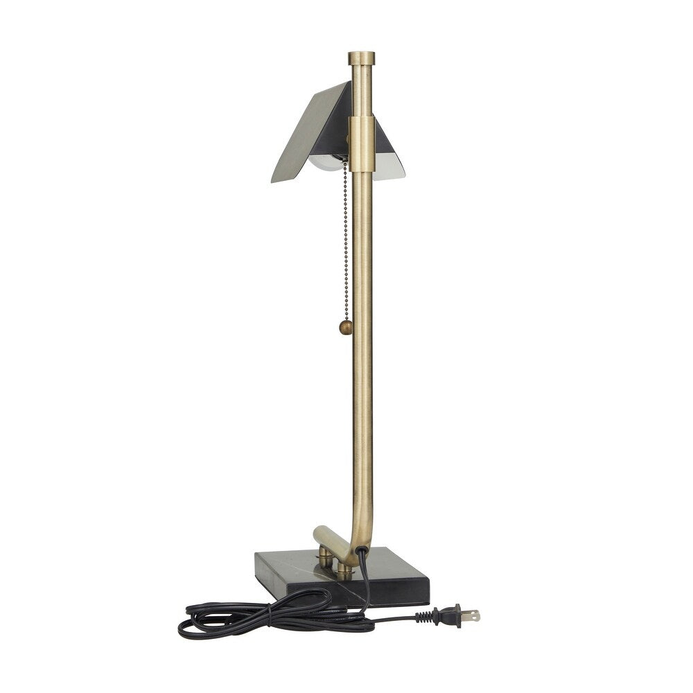 Black Metal Contemporary Table Lamp - 10 x 6 x 20