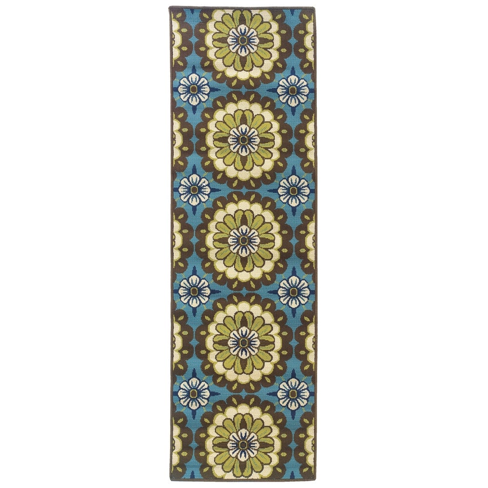 Carrington Mariefred Floral Indoor/ Outdoor Area Rug